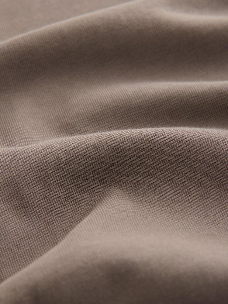 Drop Shoulder Oversized T-Shirt - Smokey Taupe