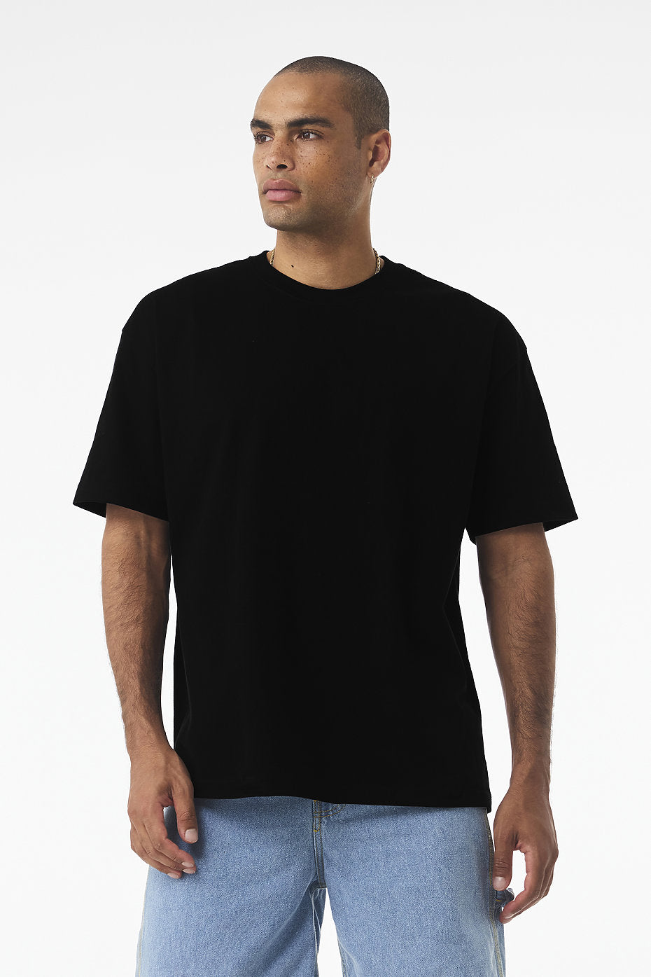 Drop Shoulder Oversized T-Shirt - Black