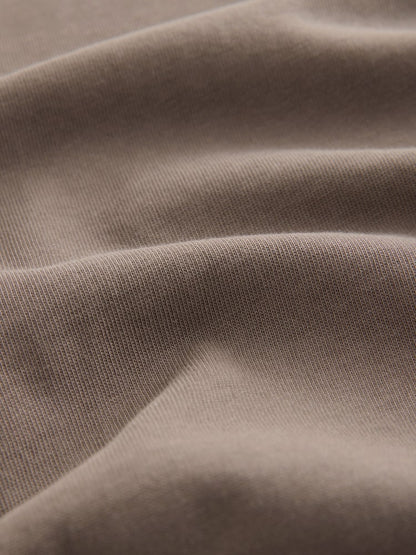 Drop Shoulder Oversized T-Shirt - Smokey Taupe
