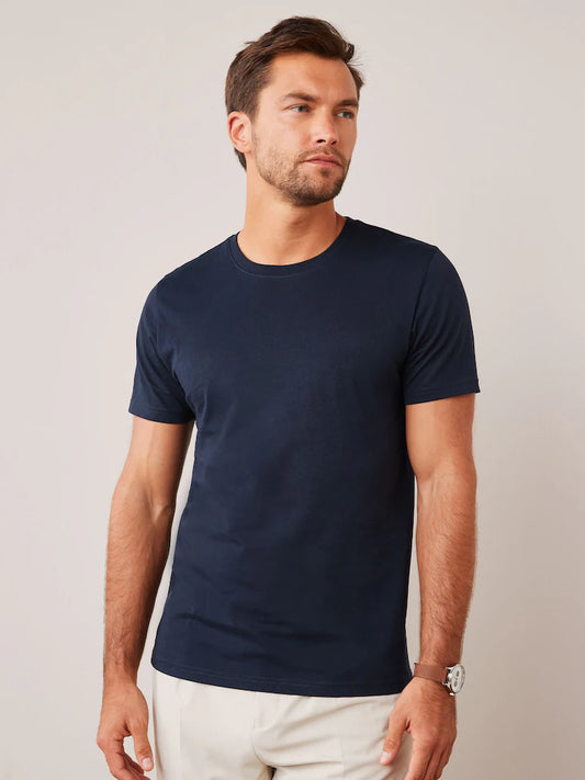 Crew Neck T-Shirt - Navy
