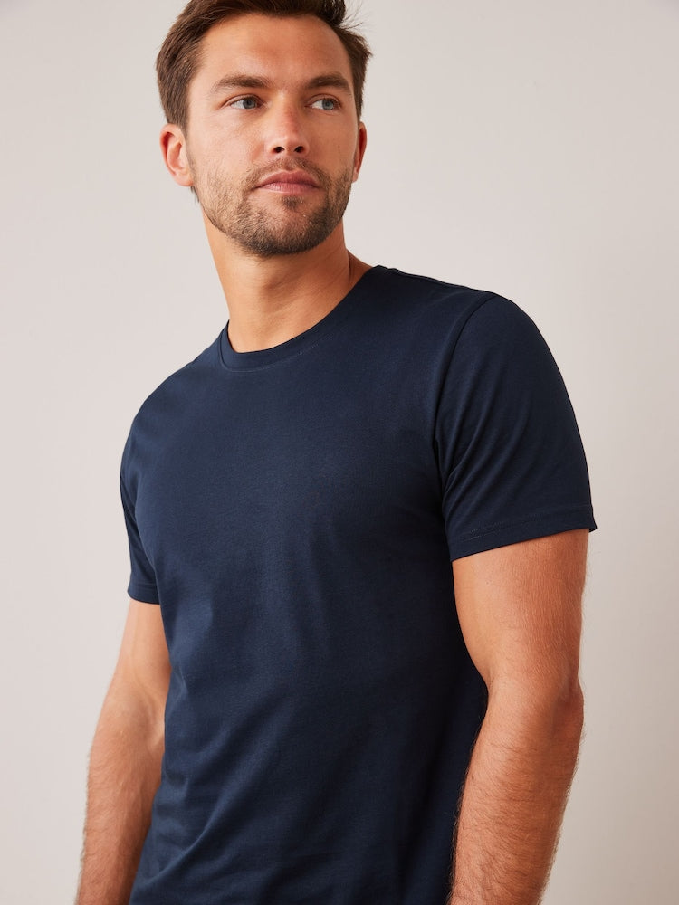 Crew Neck T-Shirt - Navy