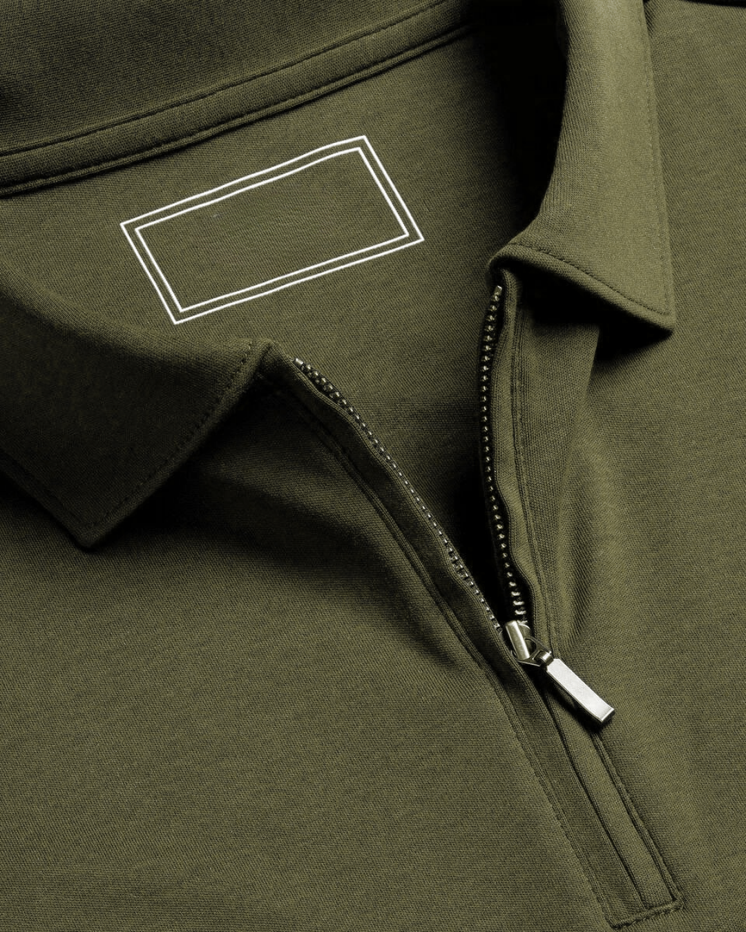 Zipper Polo - Olive