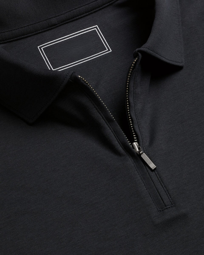 Zipper Polo - Black
