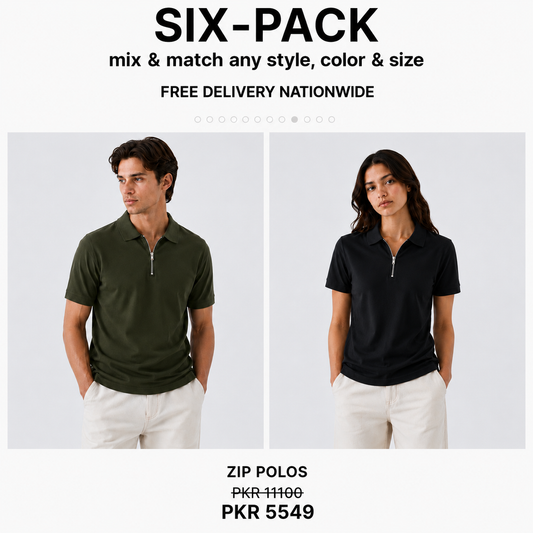 Pack of 6 - Basic Polo.