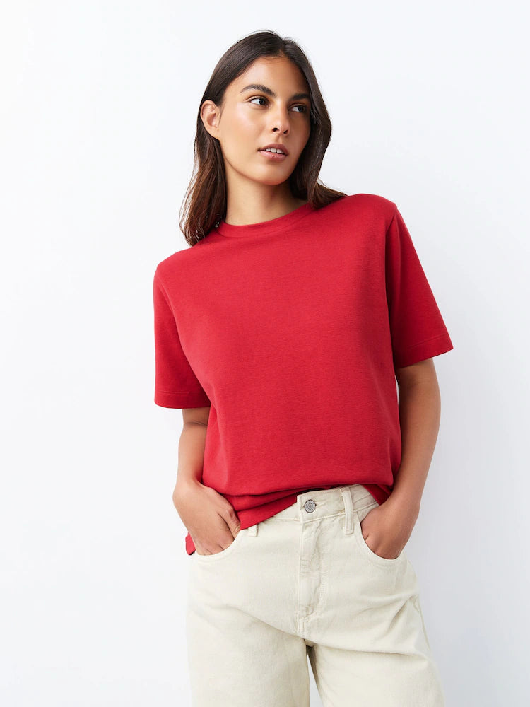 Crew Neck T-Shirt - Red