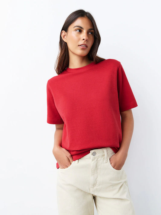 Crew Neck T-Shirt - Red