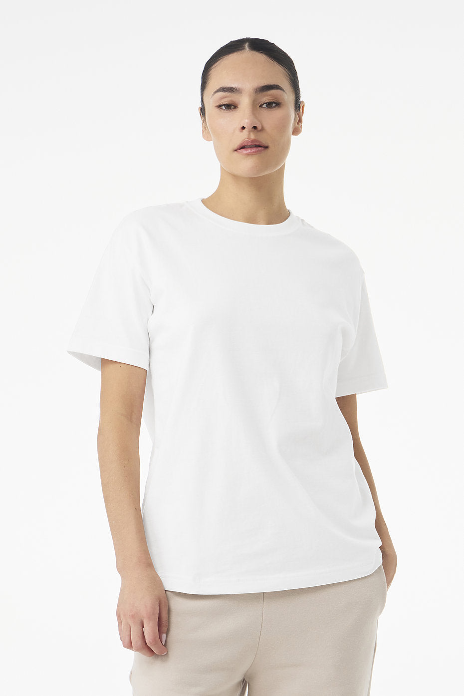 Drop Shoulder Oversized T-Shirt - White