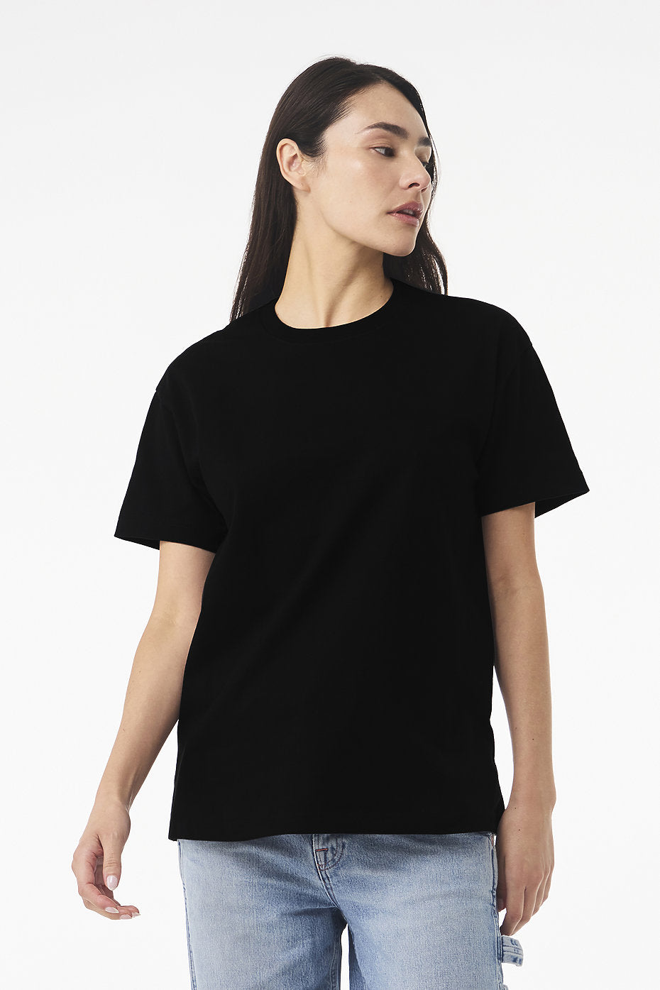 Drop Shoulder Oversized T-Shirt - Black