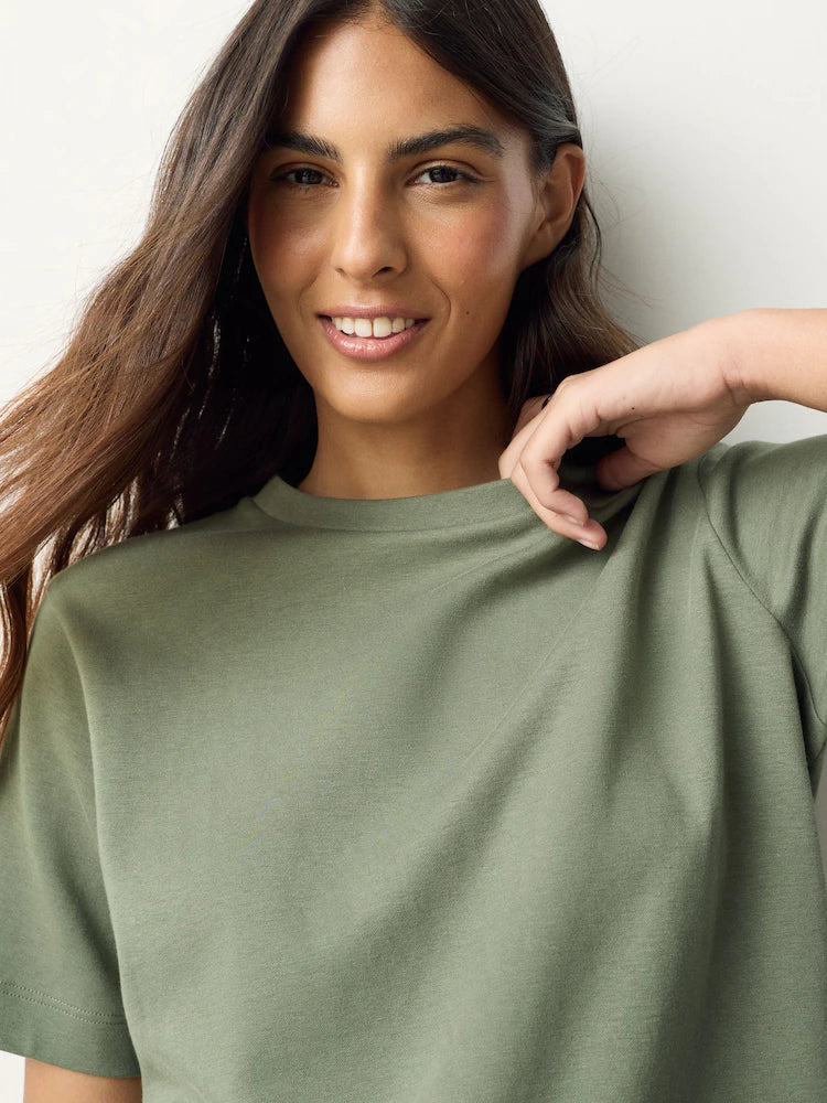 Crew Neck T-Shirt - Sage