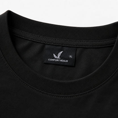 Drop Shoulder Oversized T-Shirt - Black