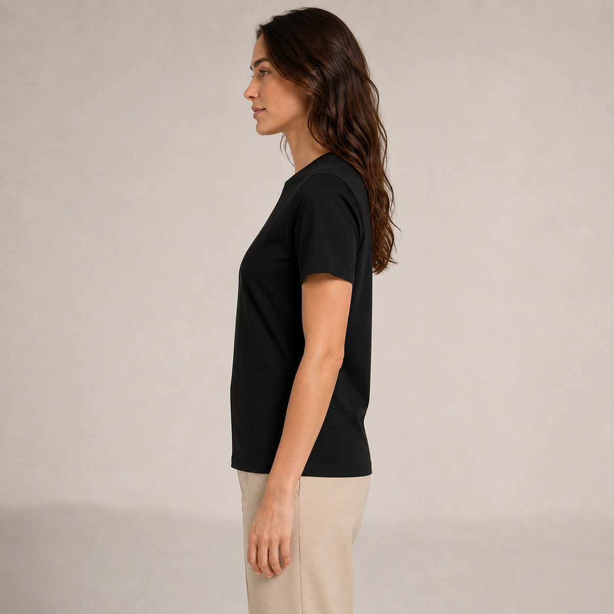 Crew Neck T-Shirt - Black
