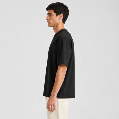 Drop Shoulder Oversized T-Shirt - Black