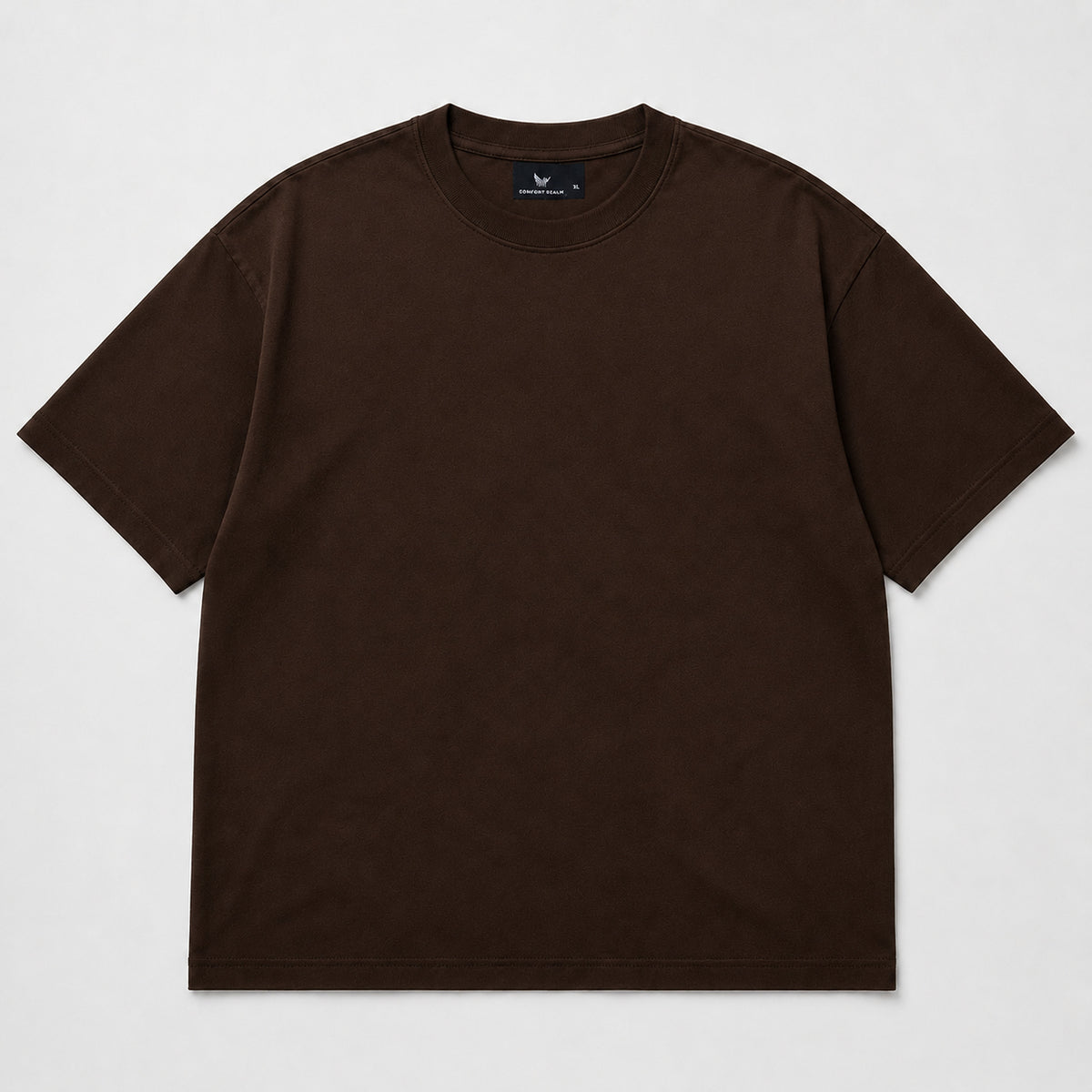 Drop Shoulder Oversized T-Shirt - Chocolate