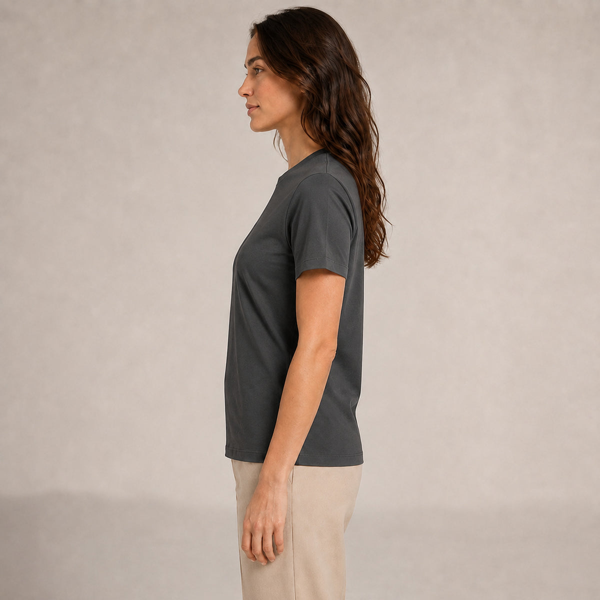 Crew Neck T-Shirt - Dark Grey