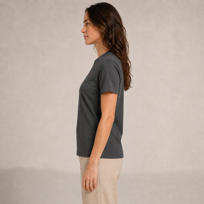 Crew Neck T-Shirt - Dark Grey
