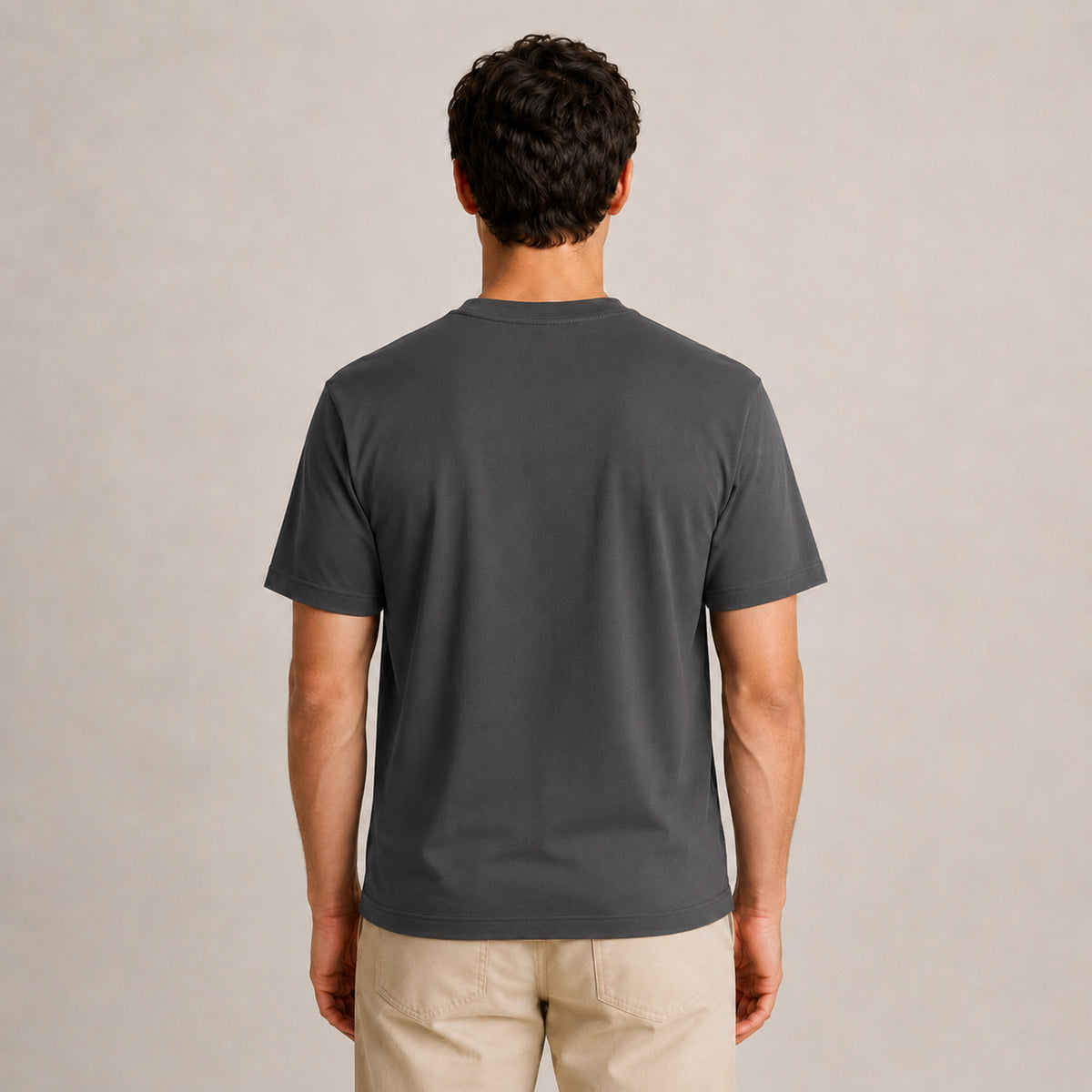 Crew Neck T-Shirt - Dark Grey
