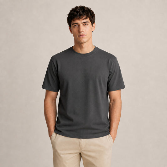 Crew Neck T-Shirt - Dark Grey