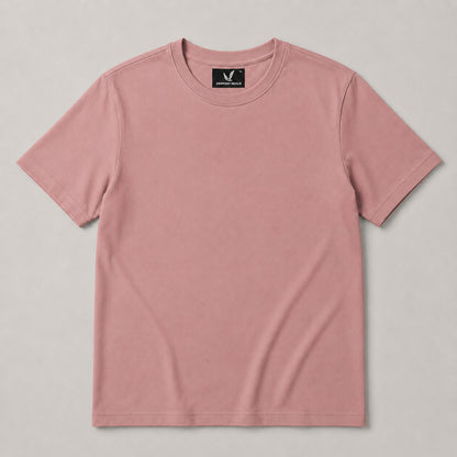 Crew Neck T-Shirt - Dusty Rose