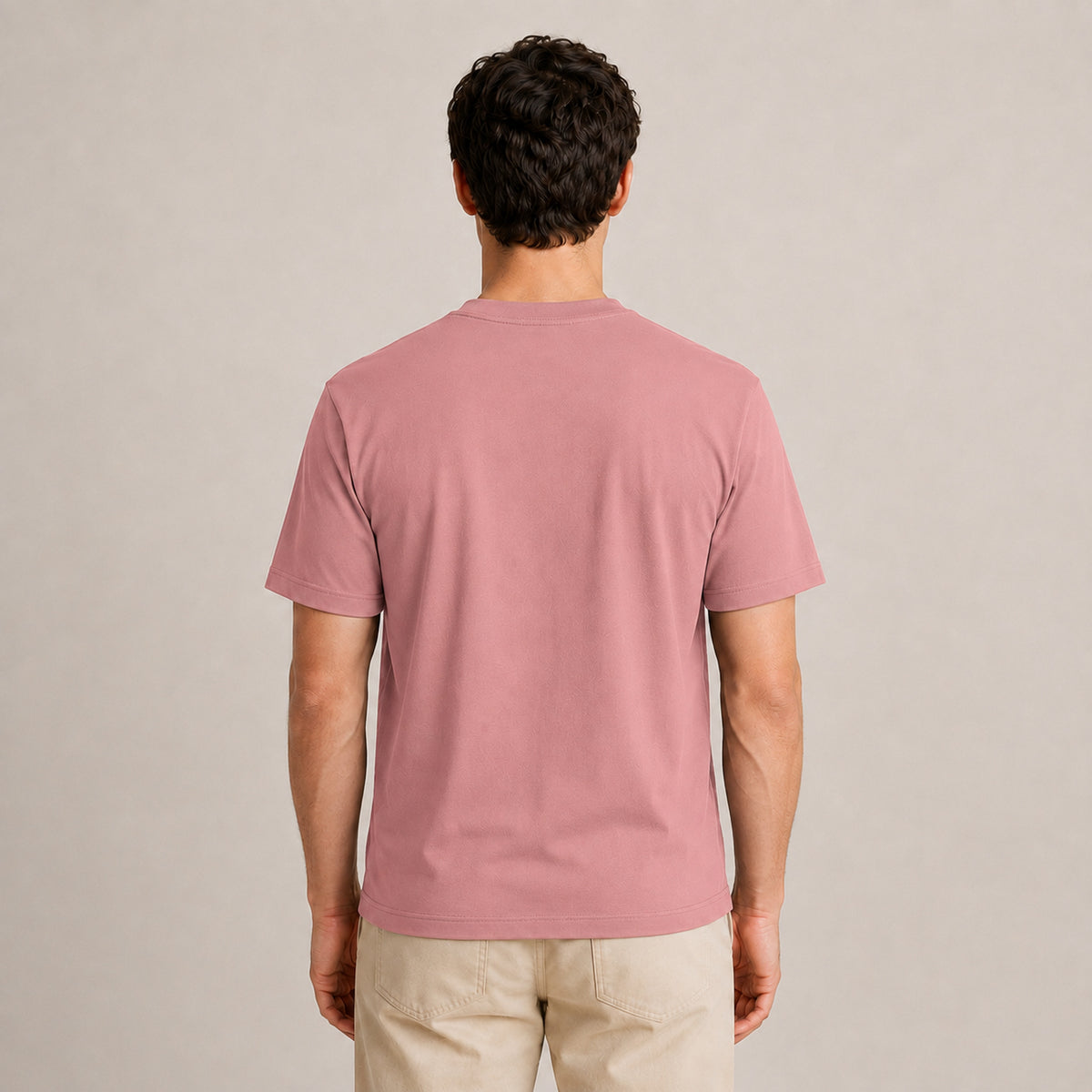 Crew Neck T-Shirt - Dusty Rose