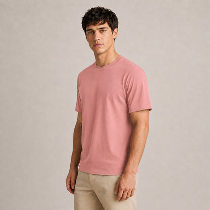 Crew Neck T-Shirt - Dusty Rose