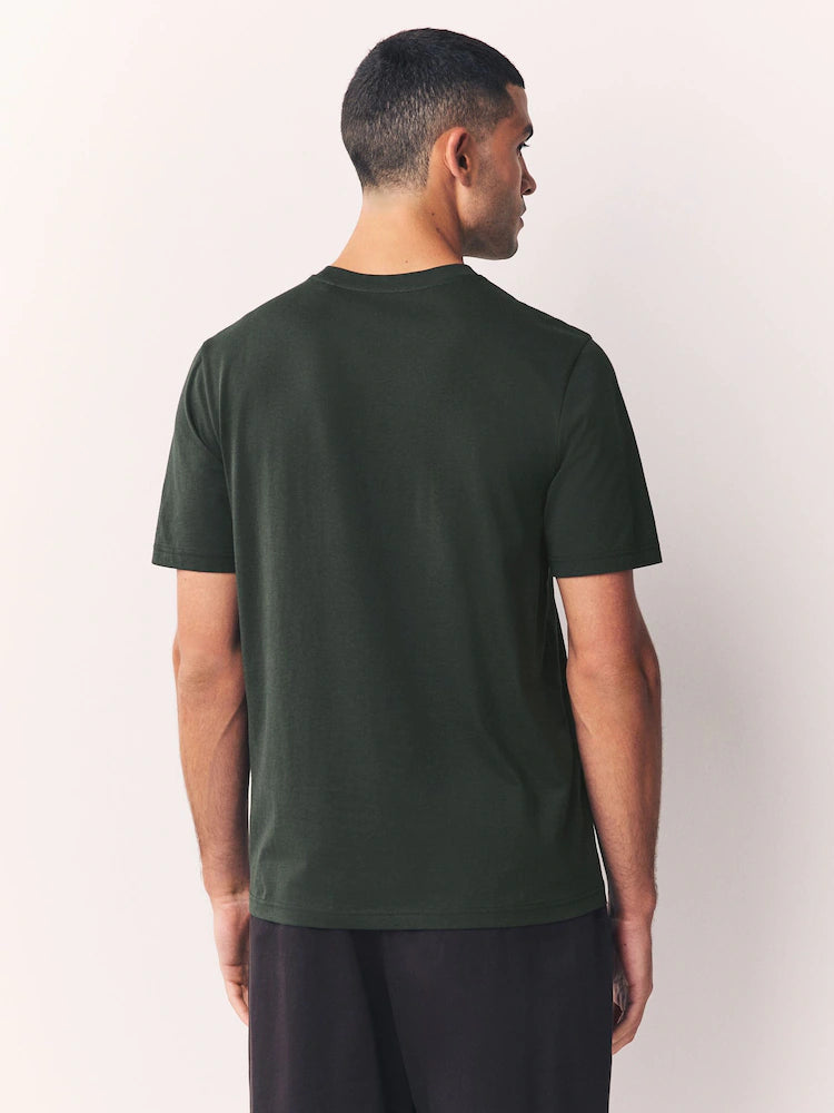 Crew Neck T-Shirt - Forest Green