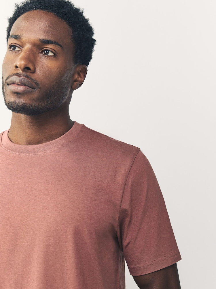 Crew Neck T-Shirt - Dusty Rose