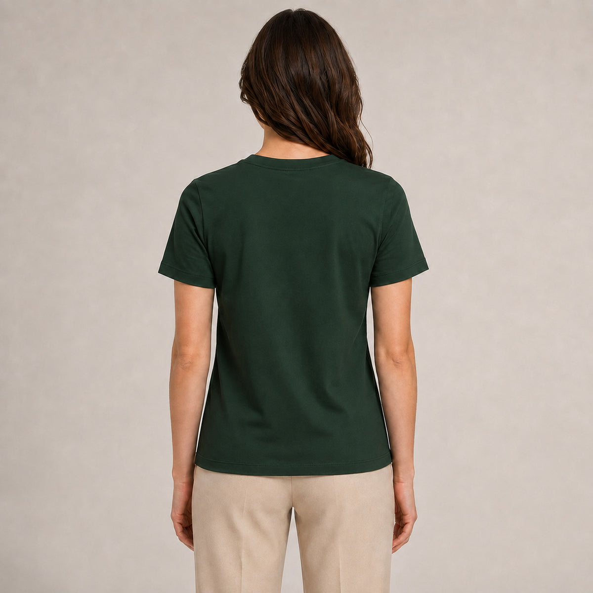 Crew Neck T-Shirt - Forest Green