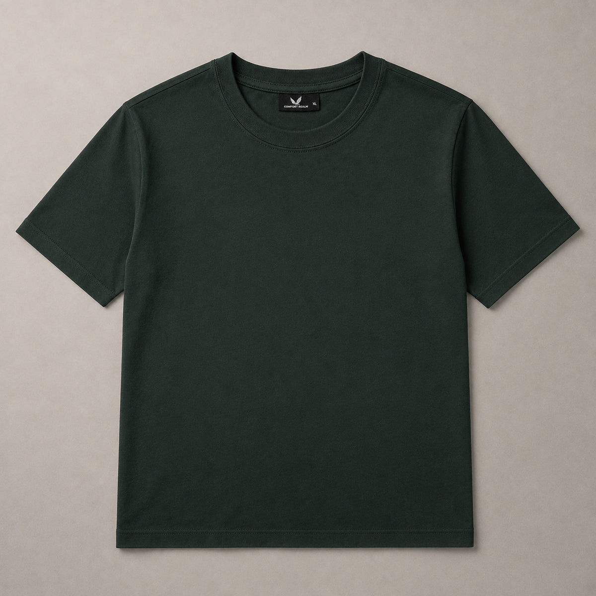 Crew Neck T-Shirt - Forest Green