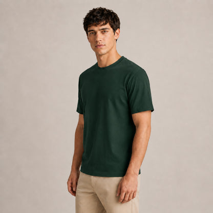 Crew Neck T-Shirt - Forest Green