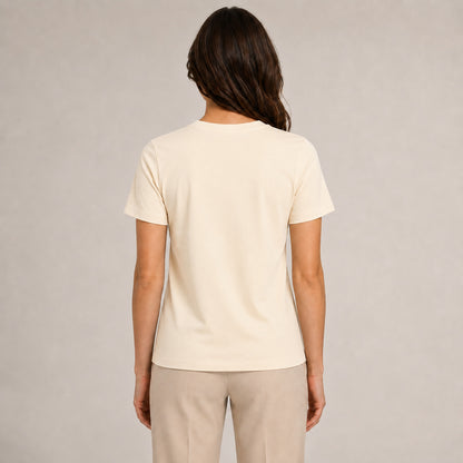 Crew Neck T-Shirt - Ivory