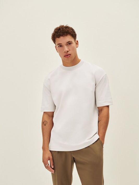 Drop Shoulder Oversized T-Shirt - White