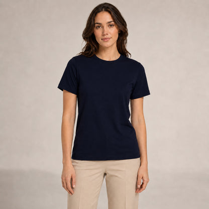 Crew Neck T-Shirt - Navy
