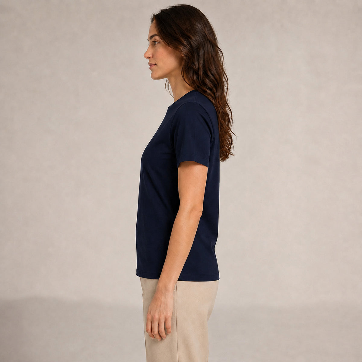 Crew Neck T-Shirt - Navy