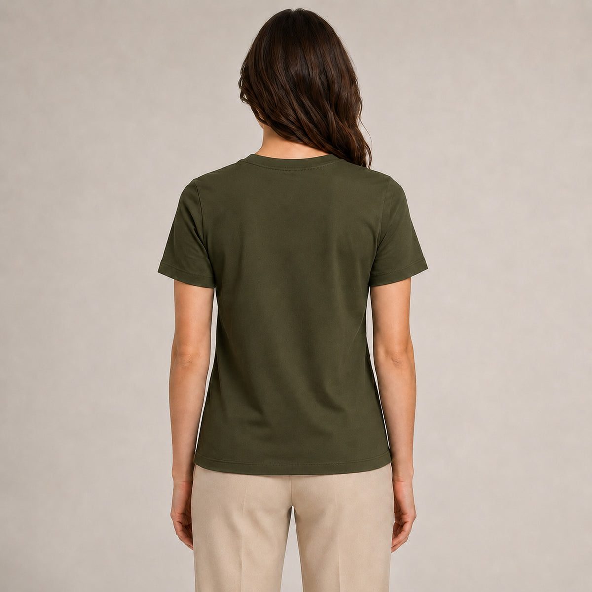 Crew Neck T-Shirt - Olive