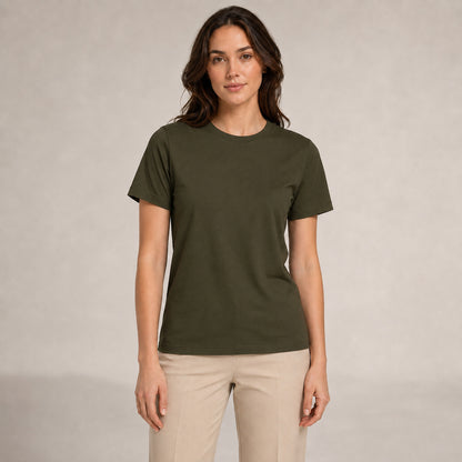 Crew Neck T-Shirt - Olive