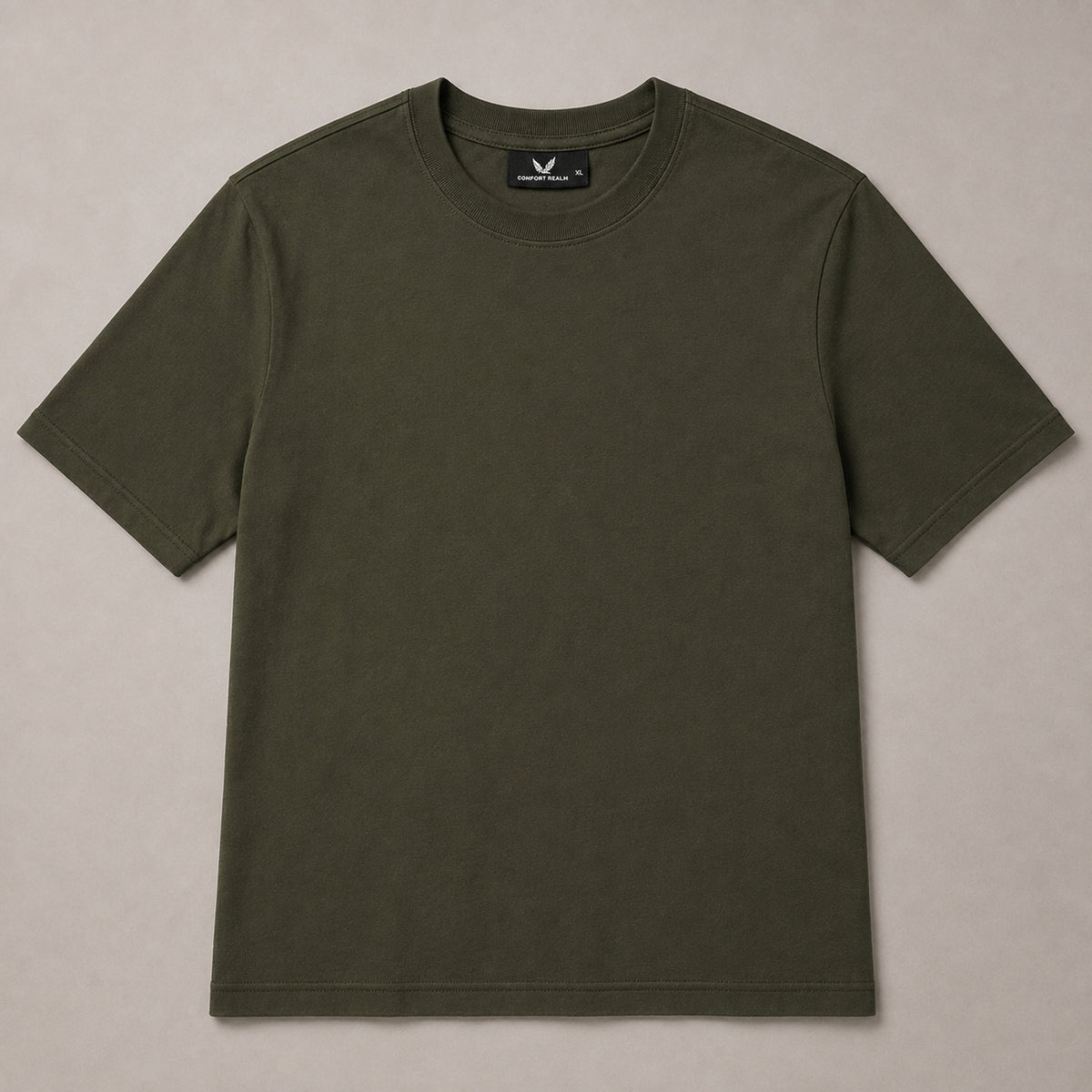 Crew Neck T-Shirt - Olive