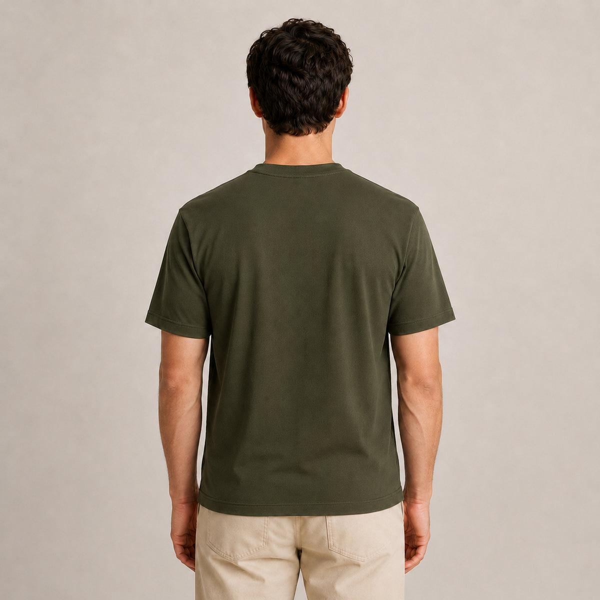 Crew Neck T-Shirt - Olive