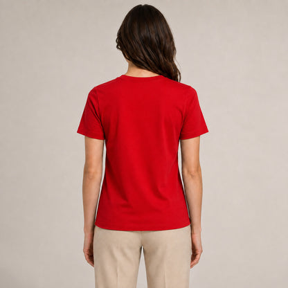 Crew Neck T-Shirt - Red