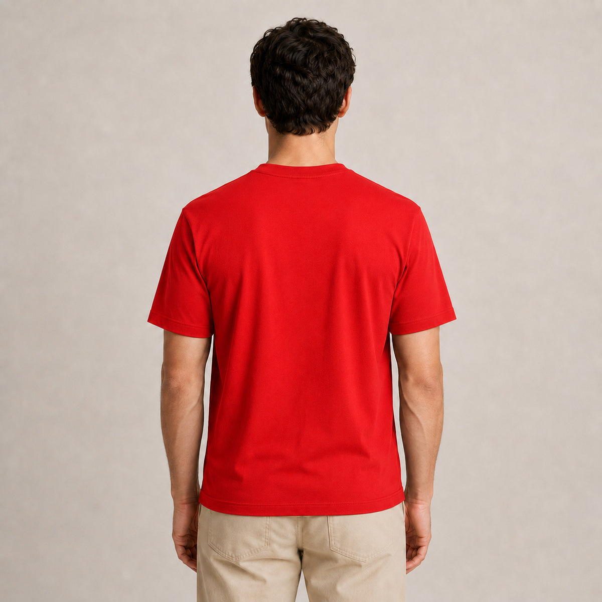 Crew Neck T-Shirt - Red
