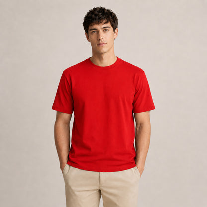 Crew Neck T-Shirt - Red