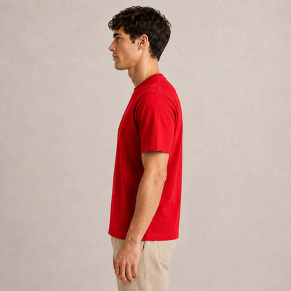 Crew Neck T-Shirt - Red