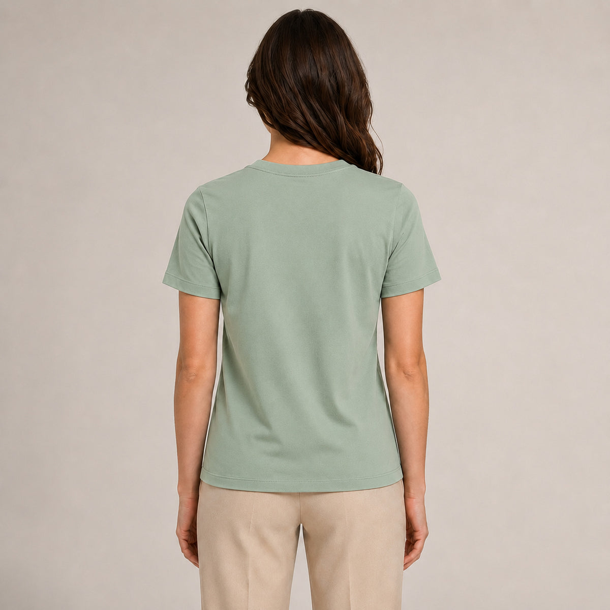 Crew Neck T-Shirt - Sage