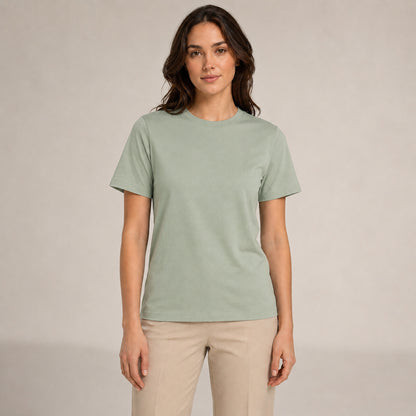 Crew Neck T-Shirt - Sage