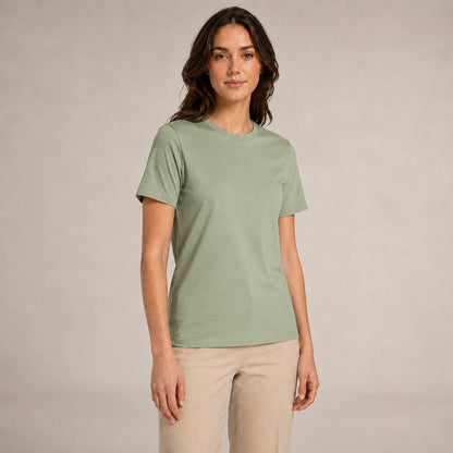 Crew Neck T-Shirt - Sage