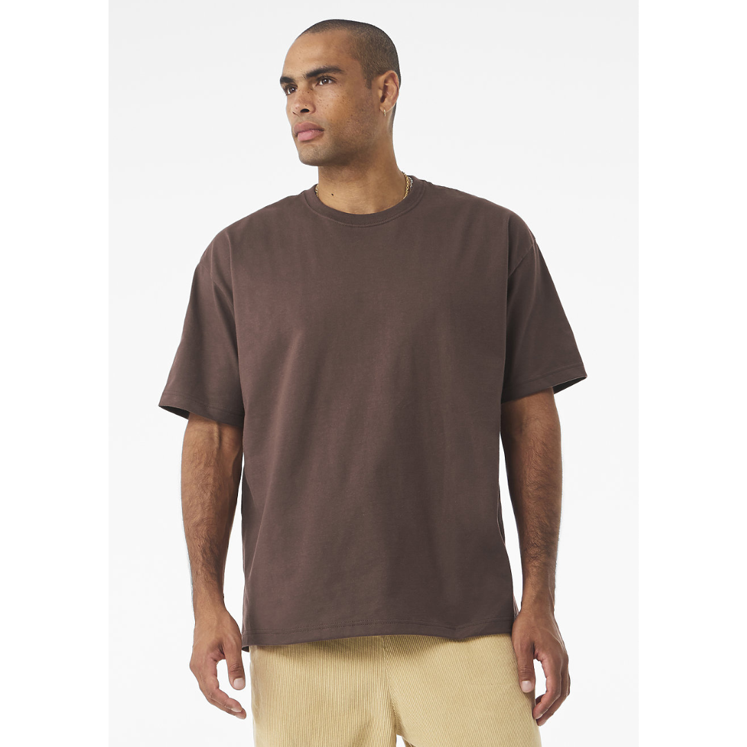 Drop Shoulder Oversized T-Shirt - Chocolate