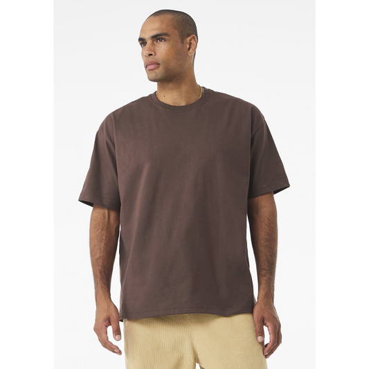 Drop Shoulder Oversized T-Shirt - Chocolate