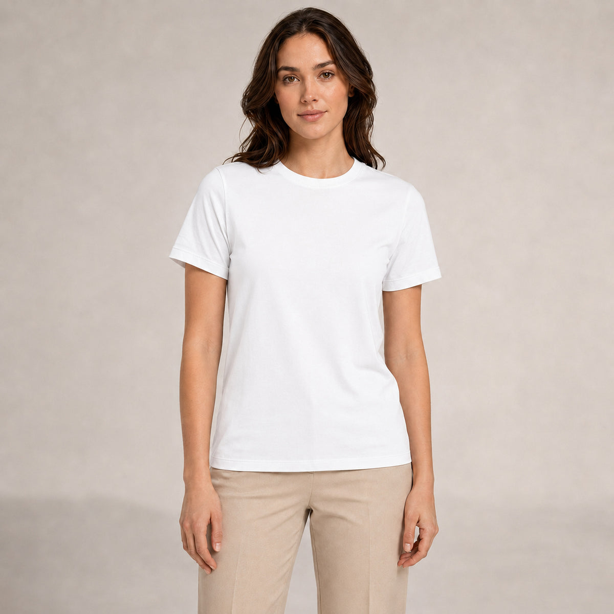 Crew Neck T-Shirt - White