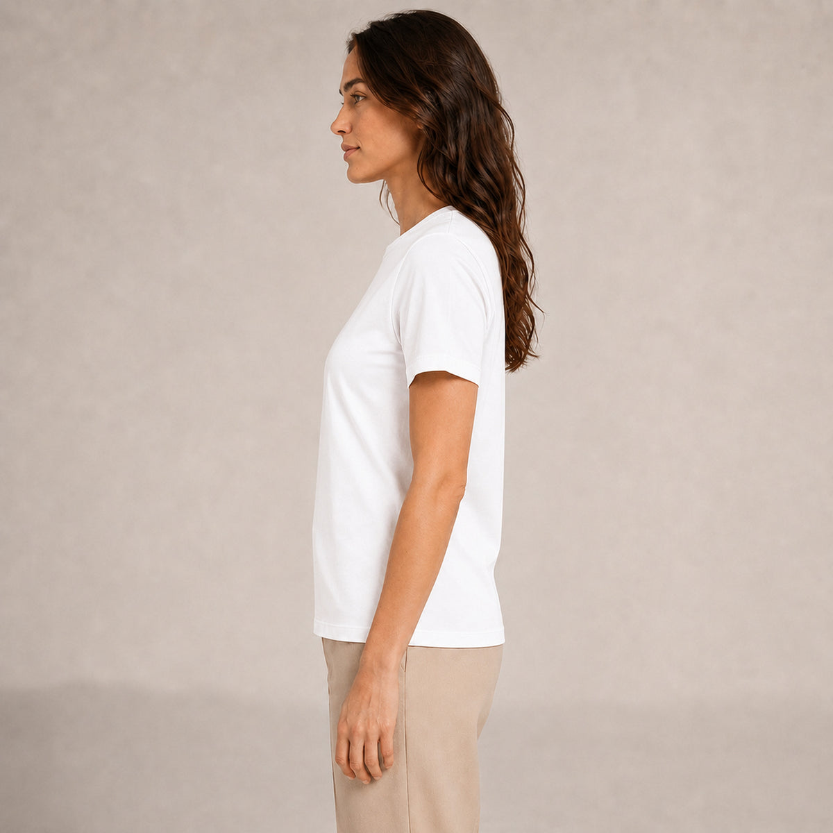 Crew Neck T-Shirt - White