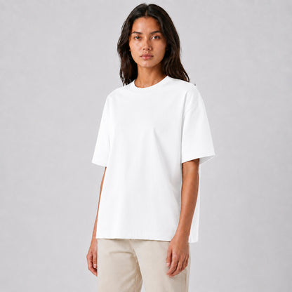 Drop Shoulder Oversized T-Shirt - White