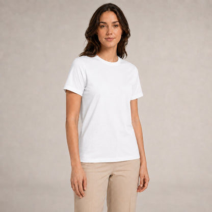 Crew Neck T-Shirt - White